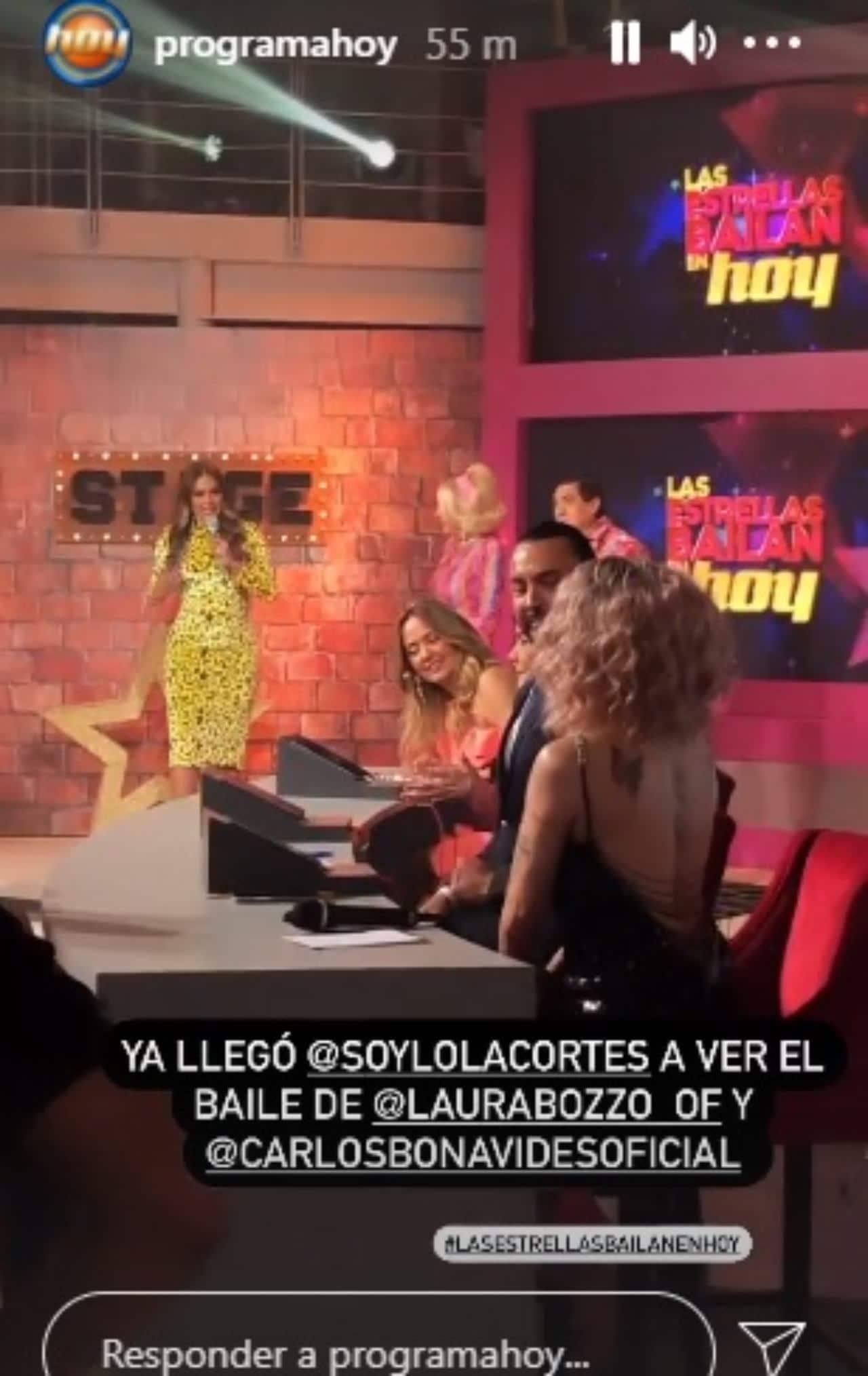 Lolita Cortes llega a las estrellas bailan en hoy