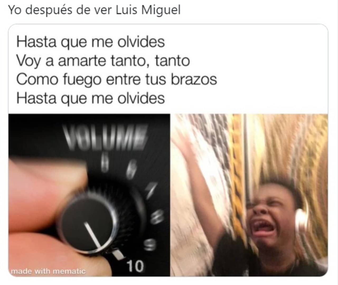 Luis Miguel meme Hasta que me olvides