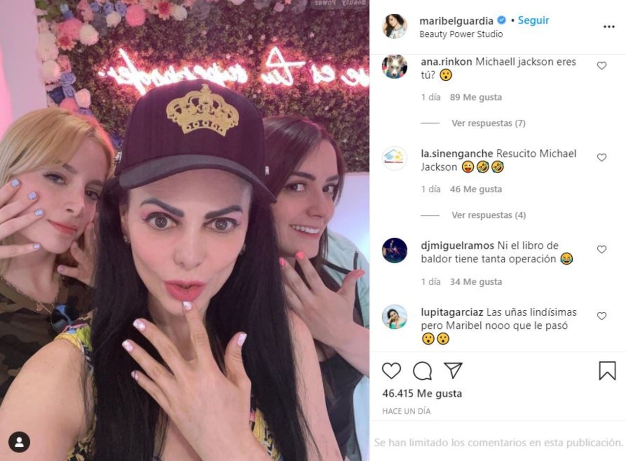 Maribel Guardia Michael Jackson selfie comparación