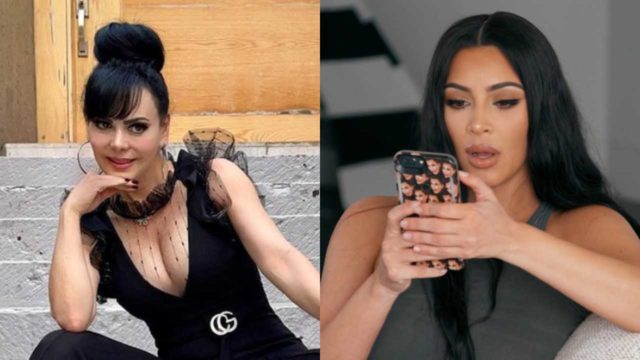 Maribel Guardia posa con falda de cuero al estilo Kim Kardashian