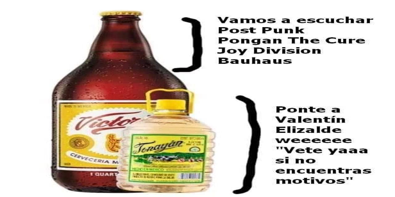 Meme de los corchetes con una caguama y un tonayan