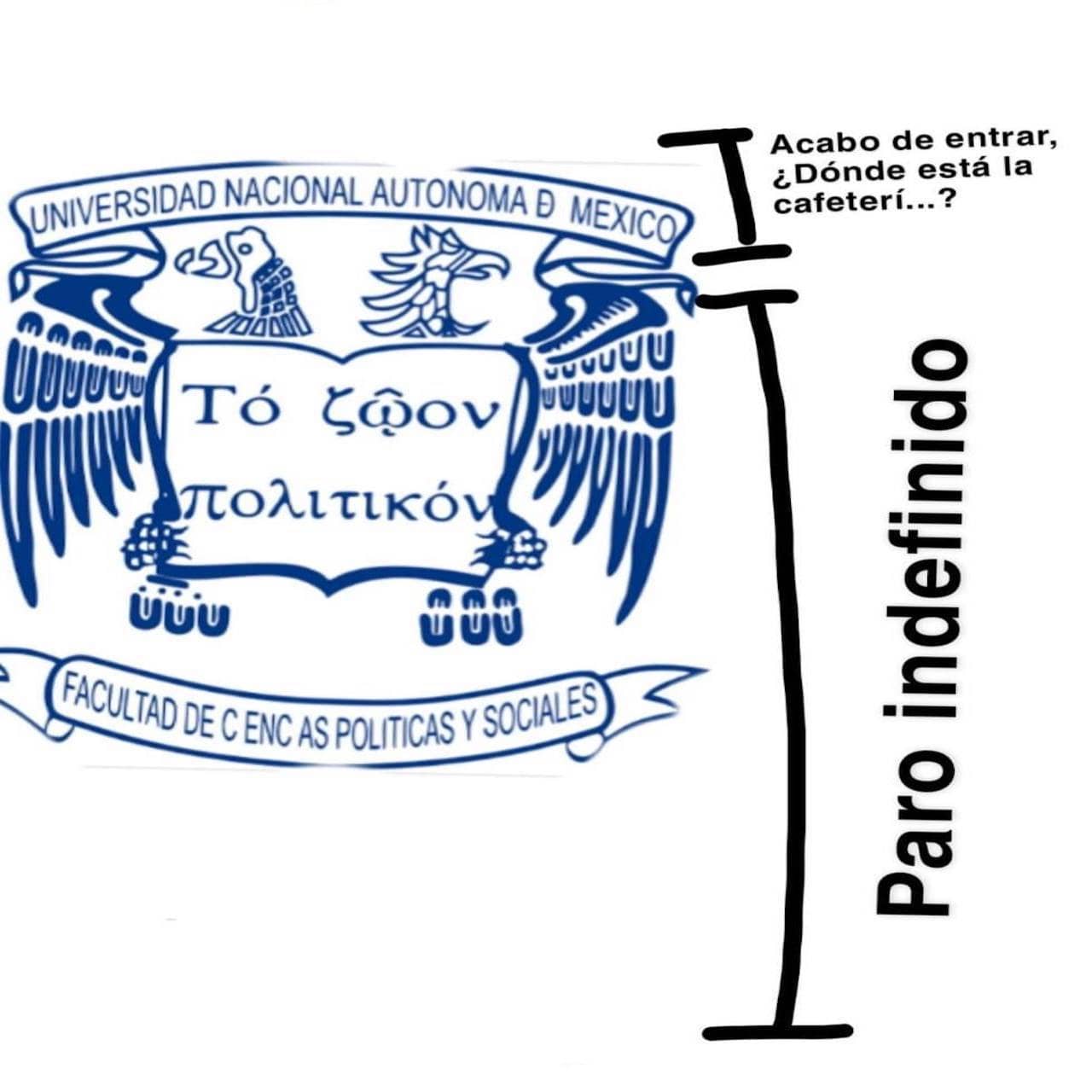 Meme de corchetes con el logo de la FCPYS