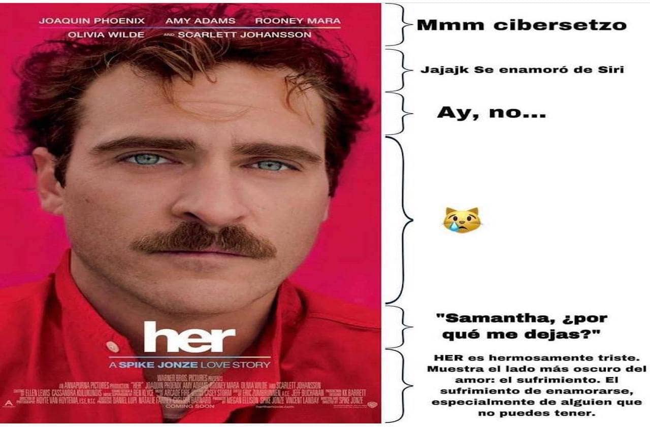 Memes de corchetes con la pelÃ­cula Her