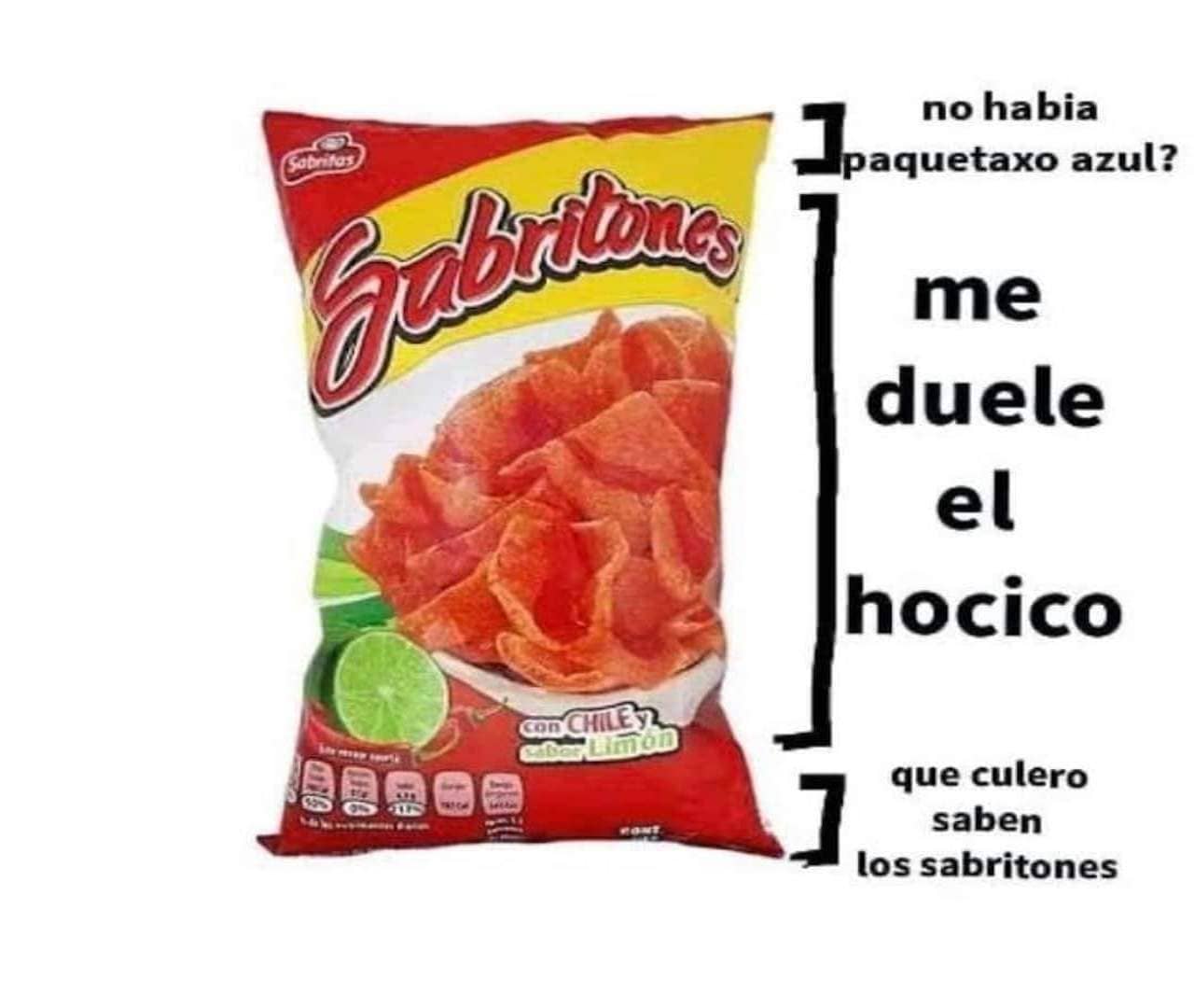 Meme de corchete con Sabritones