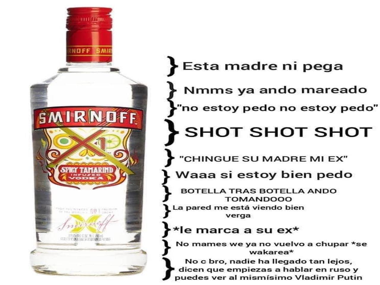 Meme de corchetes con Smirnoff de Tamarindo