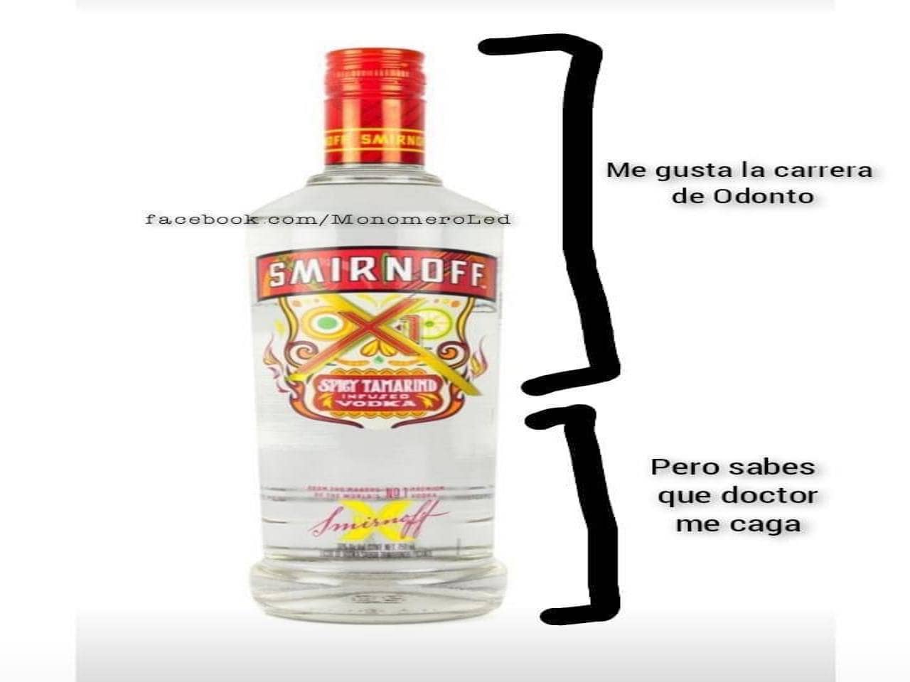 Meme de rayitas con Smirnoff de tamarindo