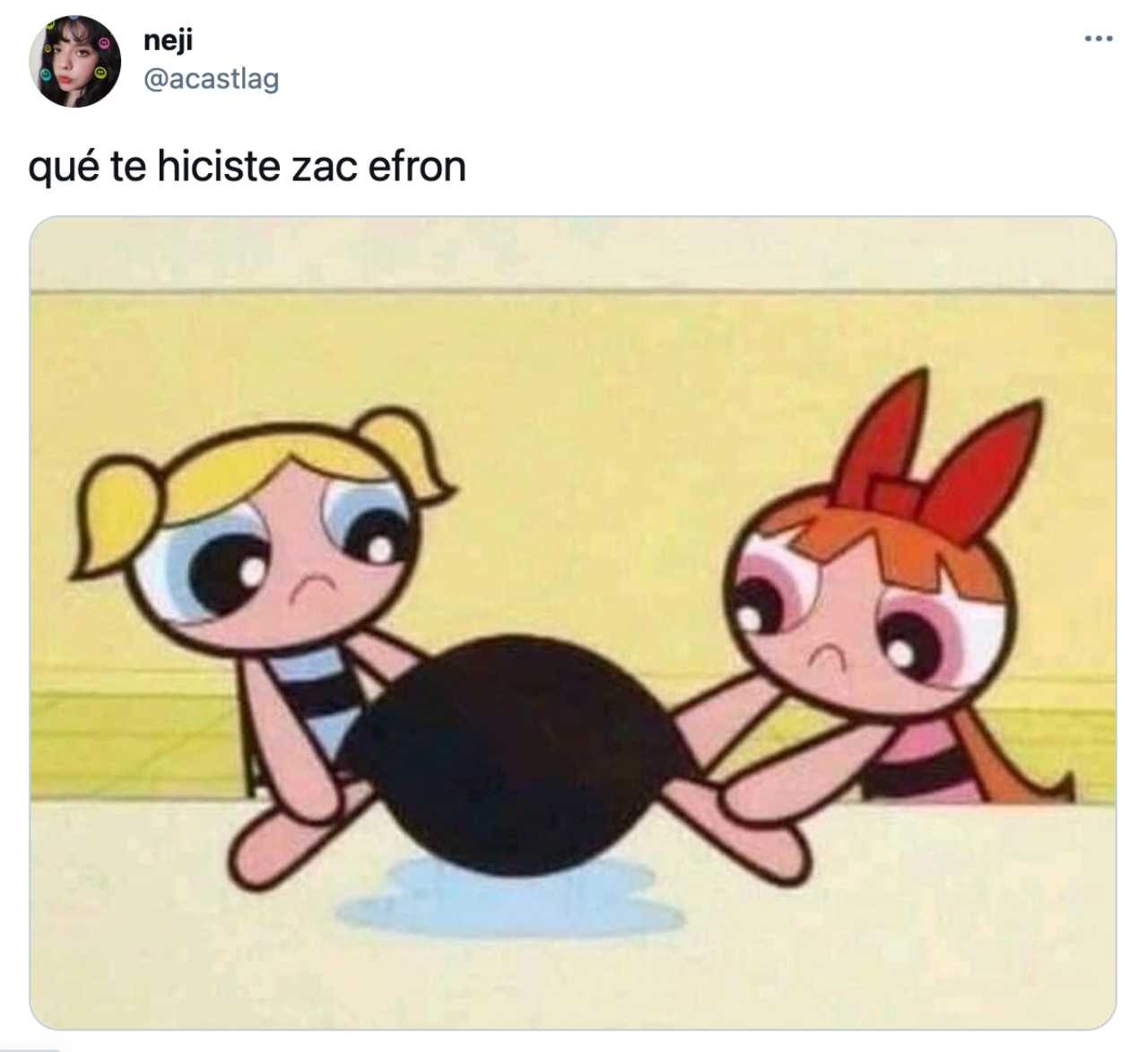 Meme de Zac Efron y su nueva cara con las chicas superpoderosas