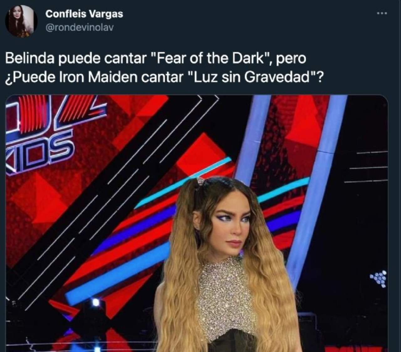 Los metaleros no pueden cantar las canciones de Belinda