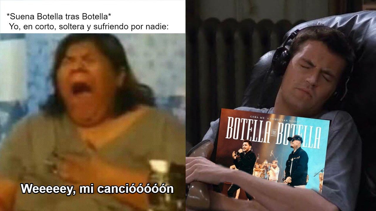 Los mejores memes para llorar con "Botella tras Botella" de Nodal y Gera MX