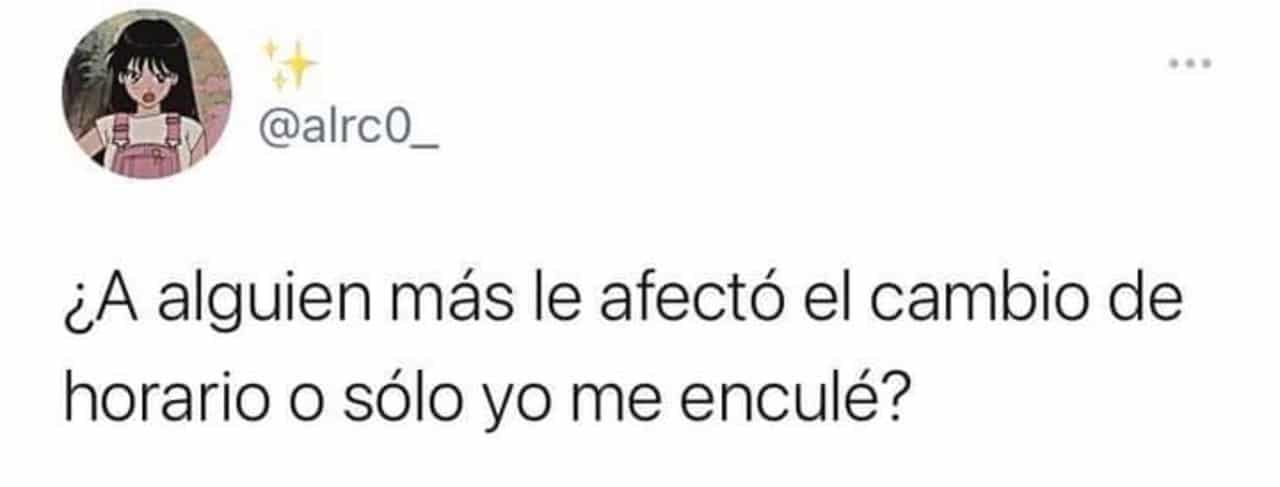 cambio de horario de verano memes