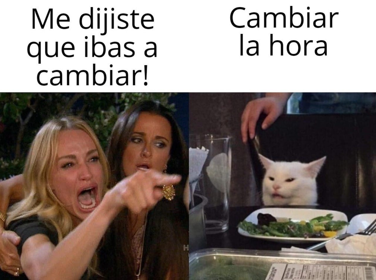 memes cambio de horario verano 2021