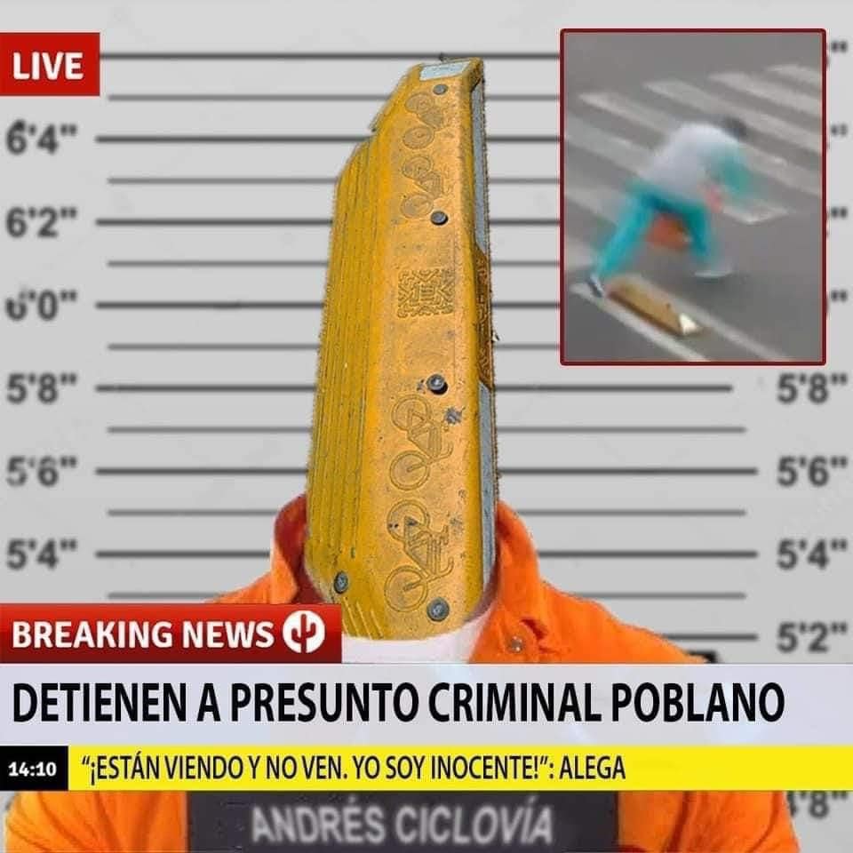 mejores memes caídas poblanos ciclovía