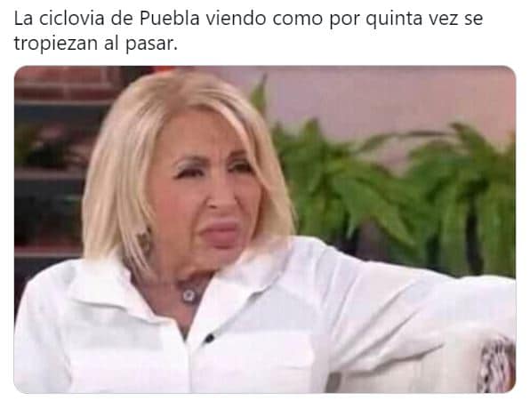 memes puebla ciclovía poblanos caídas