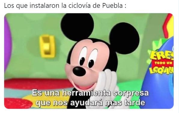memes poblanos ciclovia caídas