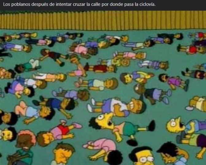 poblanos ciclovía caídas memes