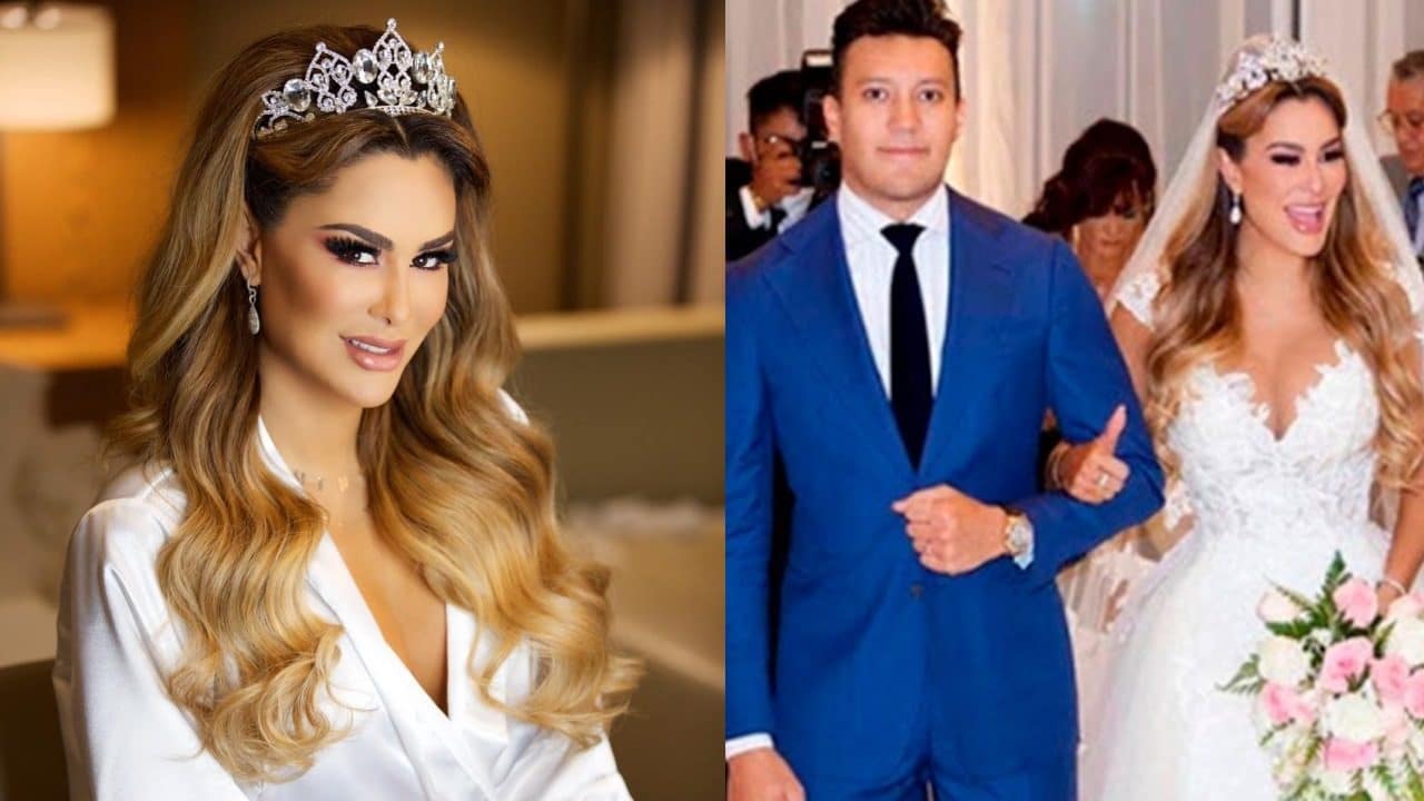 Ninel Conde en su boda con Larry Ramos