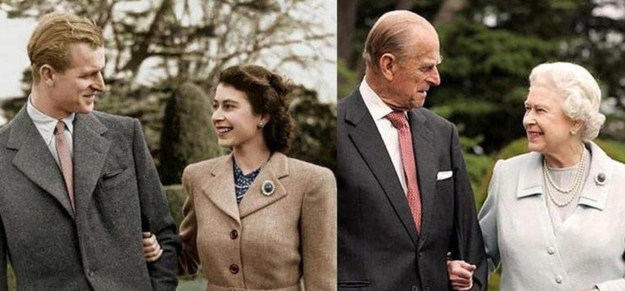 Principe Felipe reina isabel antes despues