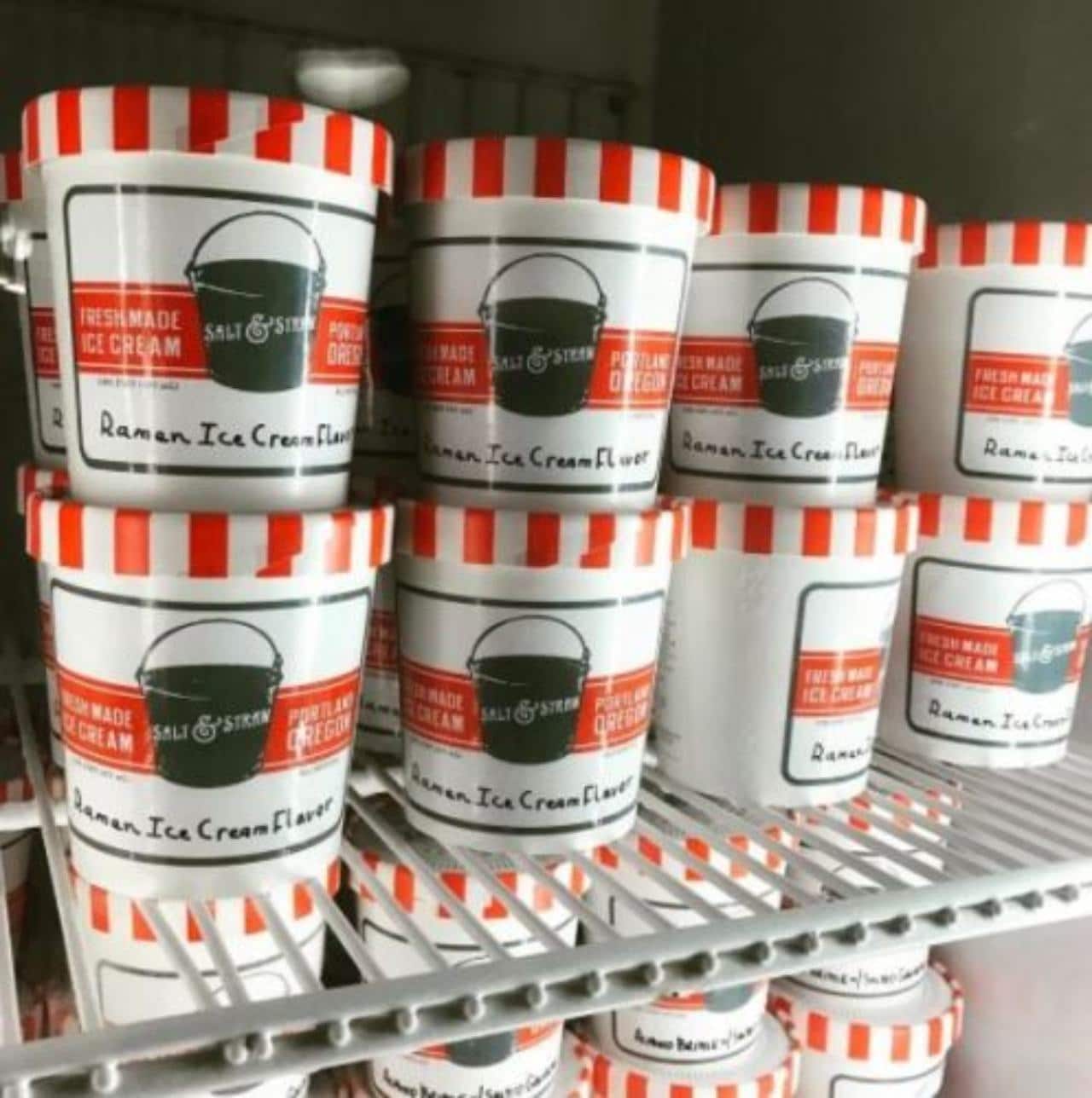 Un helado de ramen para comer