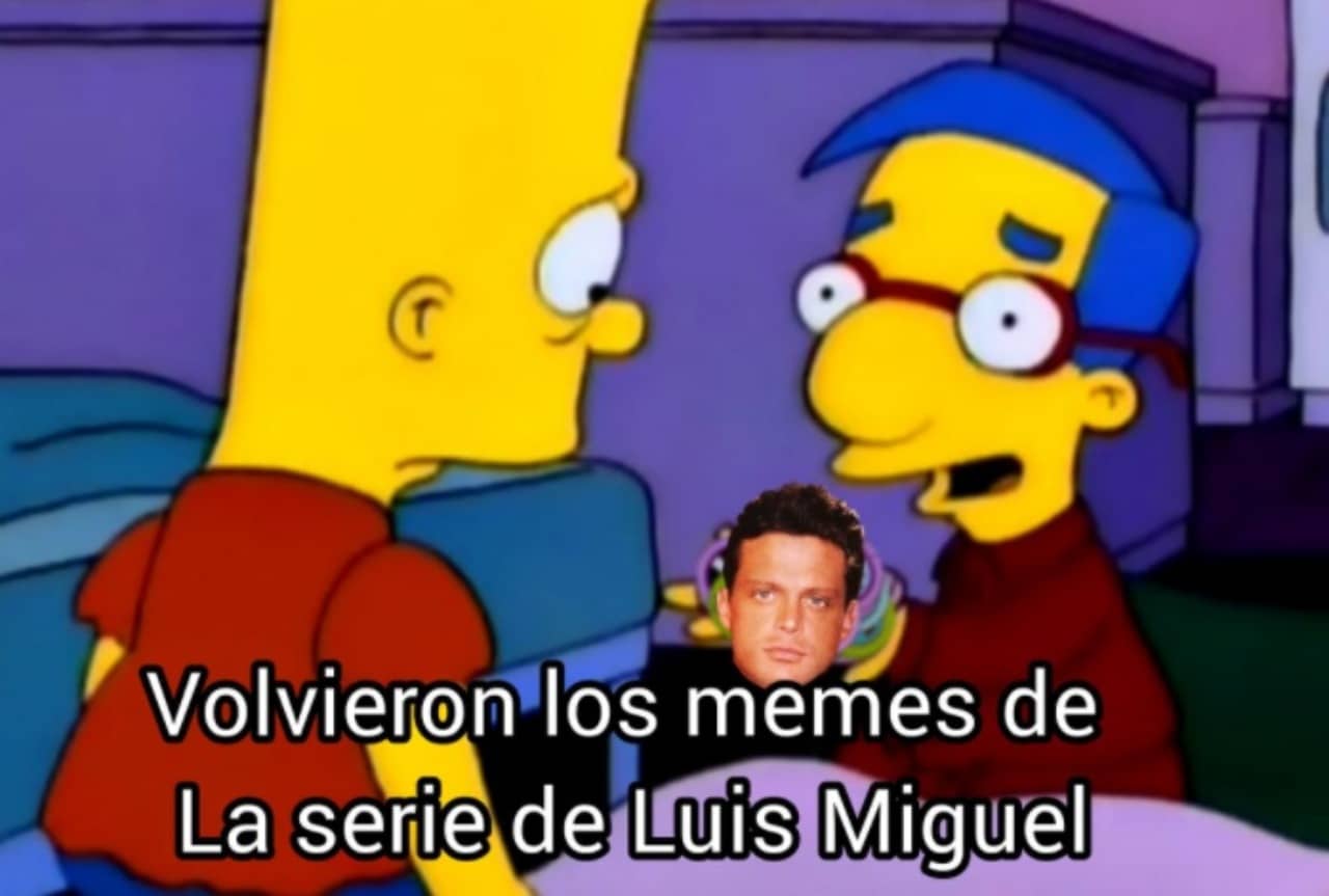 Bart meme Luis Miguel La Serie 