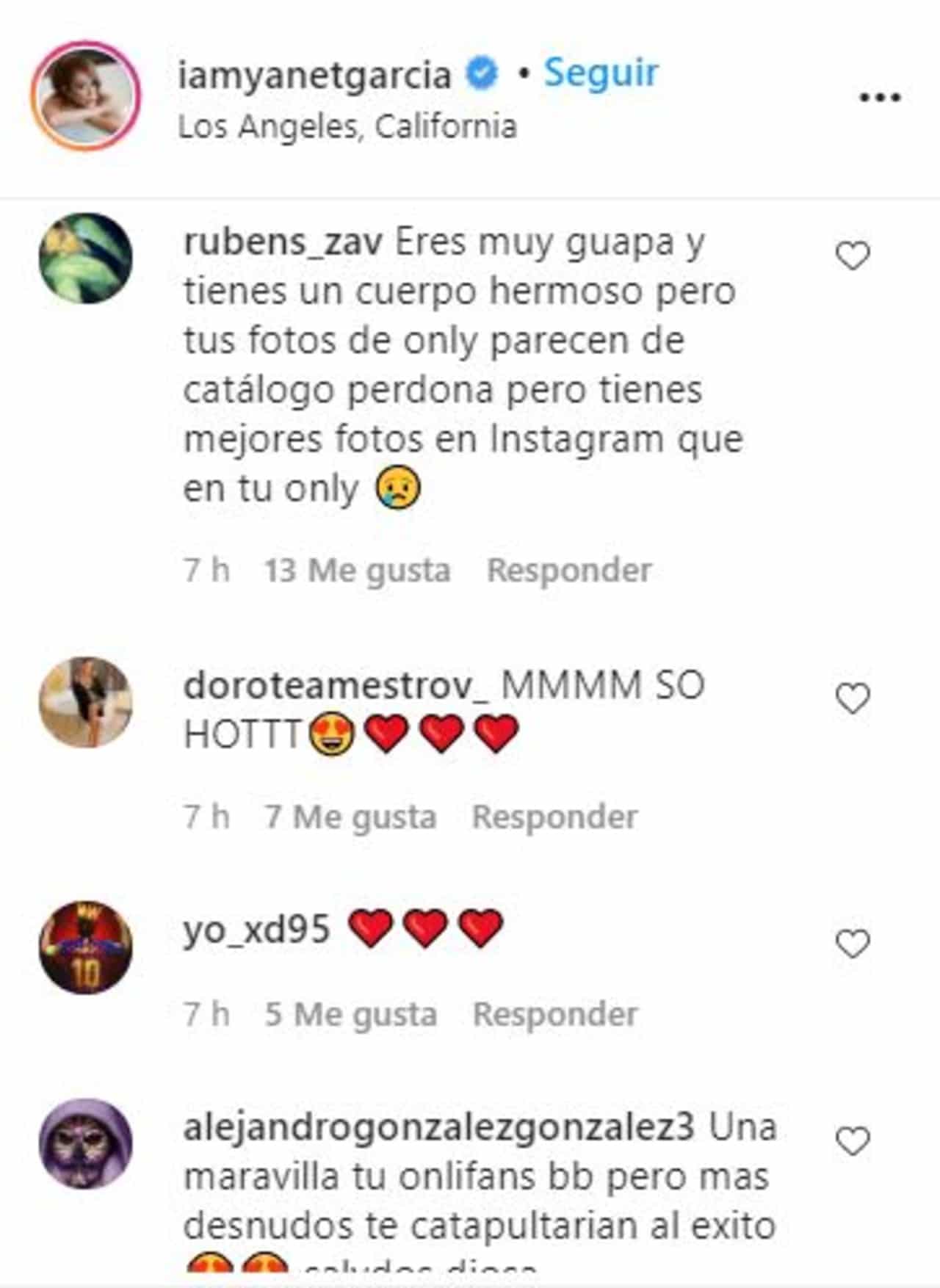 Yanet García OnlyFans críticas misóginas