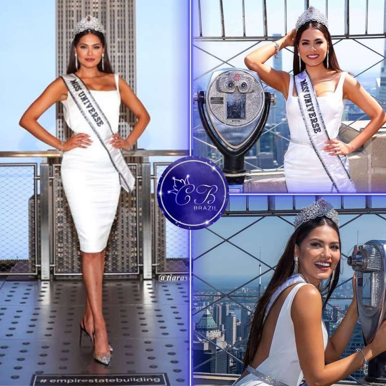 Andrea Meza conociendo el Empire State