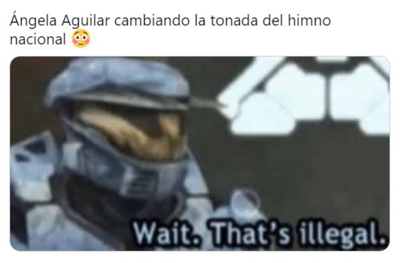 Ángela Aguilar memes himno nacional