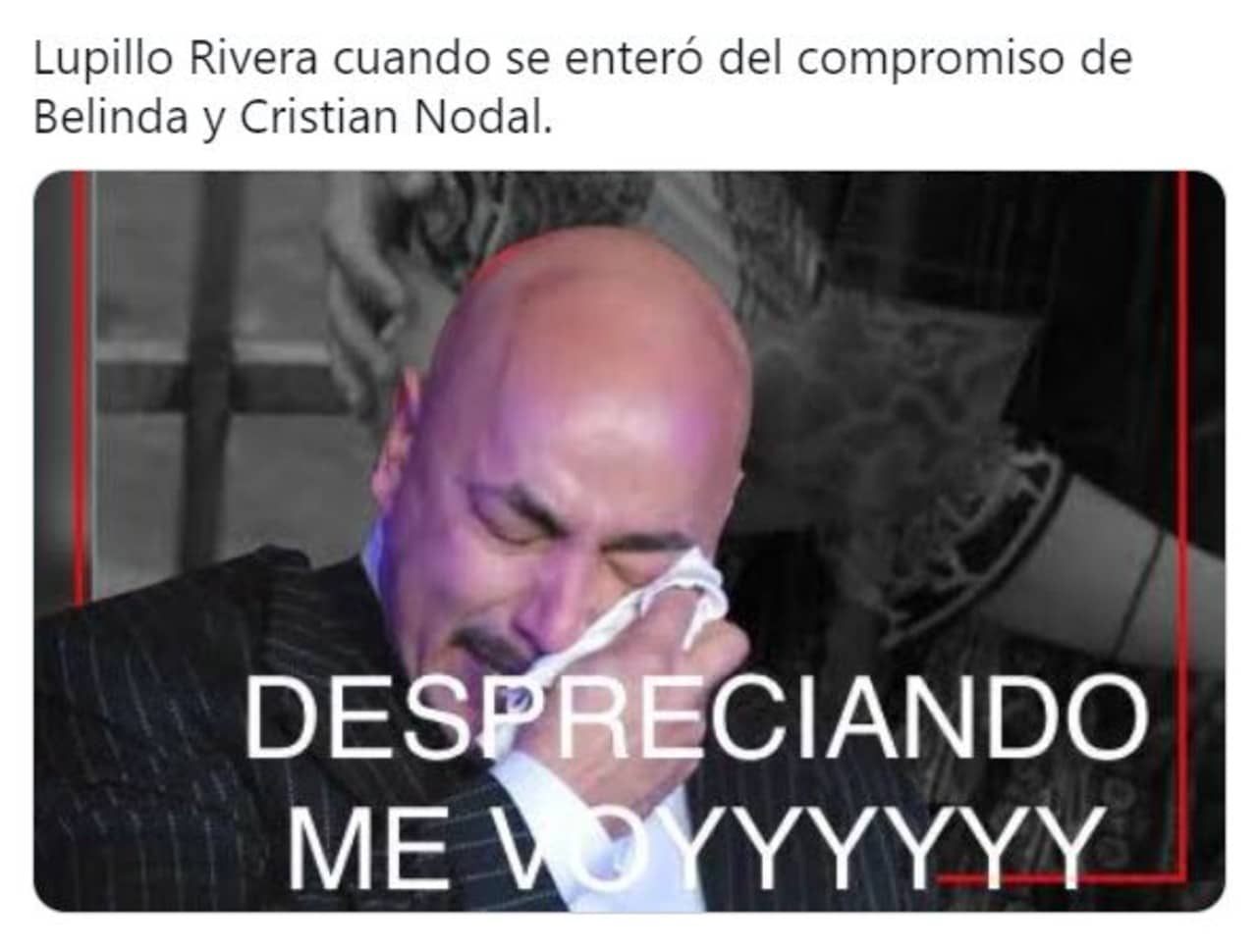 Memes compromiso Christian Nodal Belinda viral