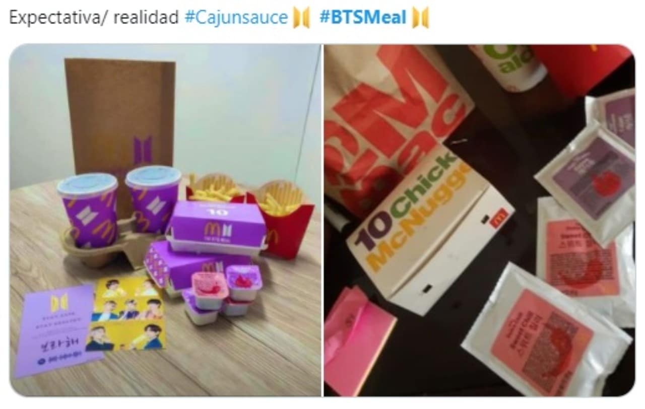 Bts meal Mc Donalds Colombia