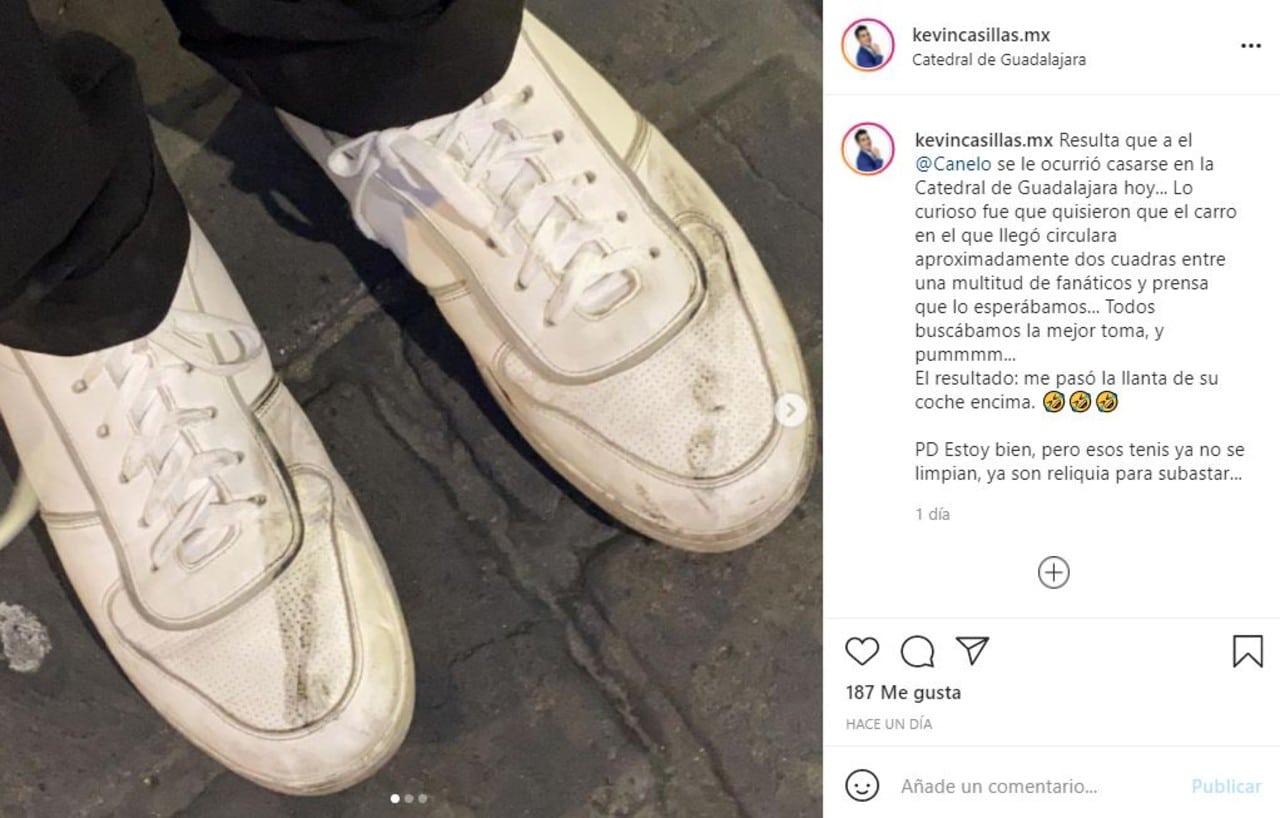 Canelo Álvarez atropelló a reportero de TV Azteca en su boda