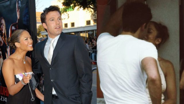 JLo y Ben Affleck juntos besandose