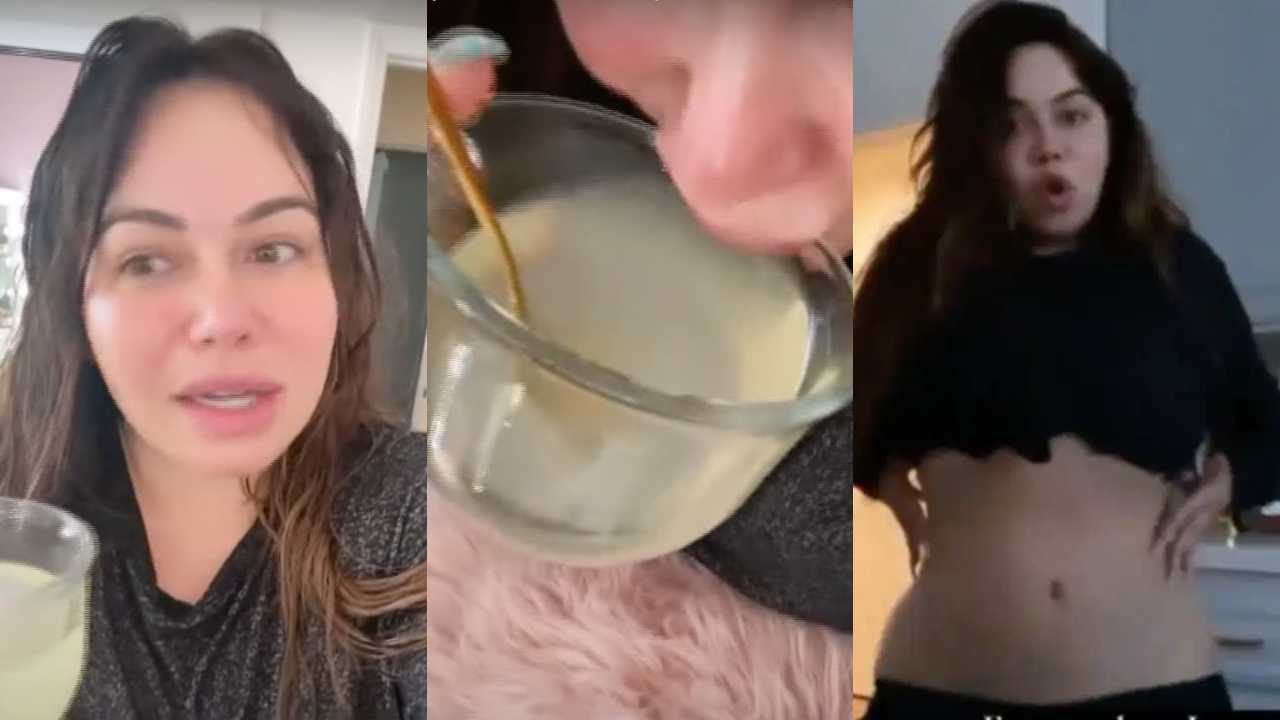 Chiquis se graba tomando agua de limÃ³n