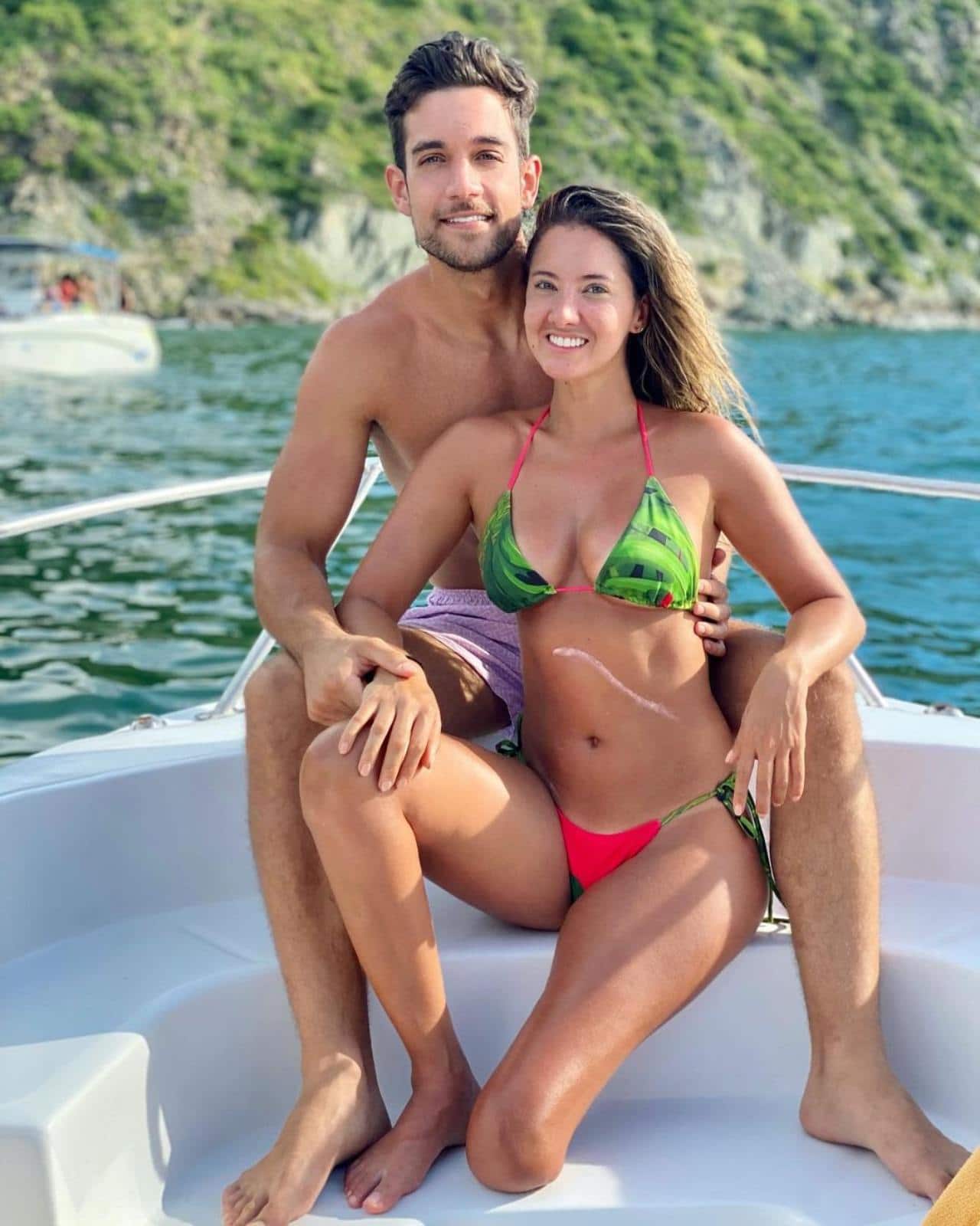 Daniella Alvarez y su exnovio Lenard