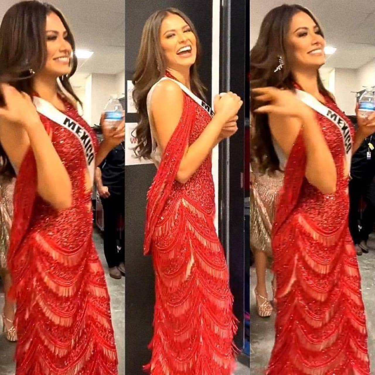 Vestido Andrea Meza rojo plagio