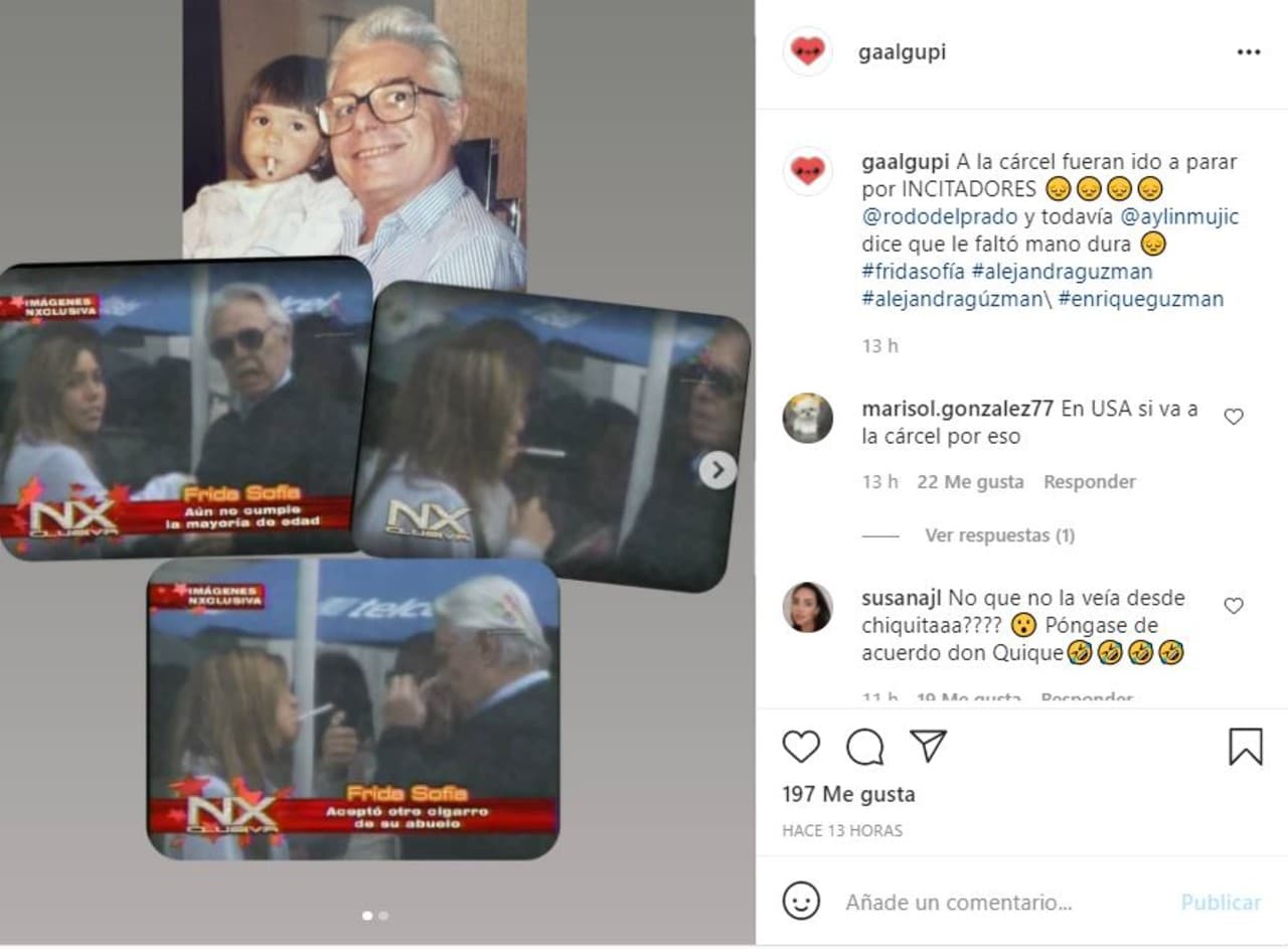 Frida Sofía revela cómo Enrique Guzmán la metió en los vicios