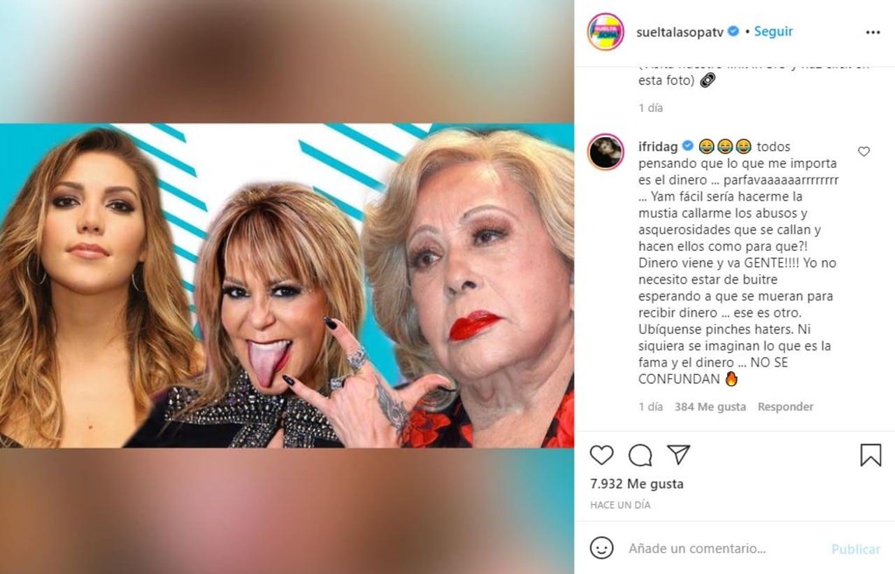 Frida Sofía testamento Alejandra Guzmán responde críticas