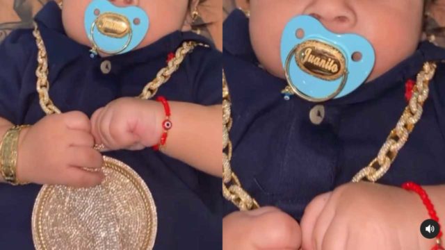 Juan de Dios pantoja sorprende dÃ¡ndole chupÃ³n de oro a Juanito