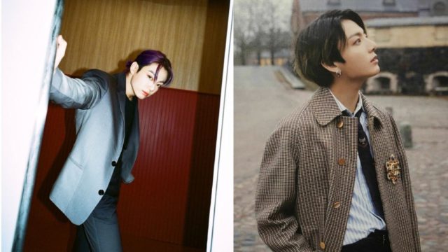Jungkook con cabello morado nuevo look