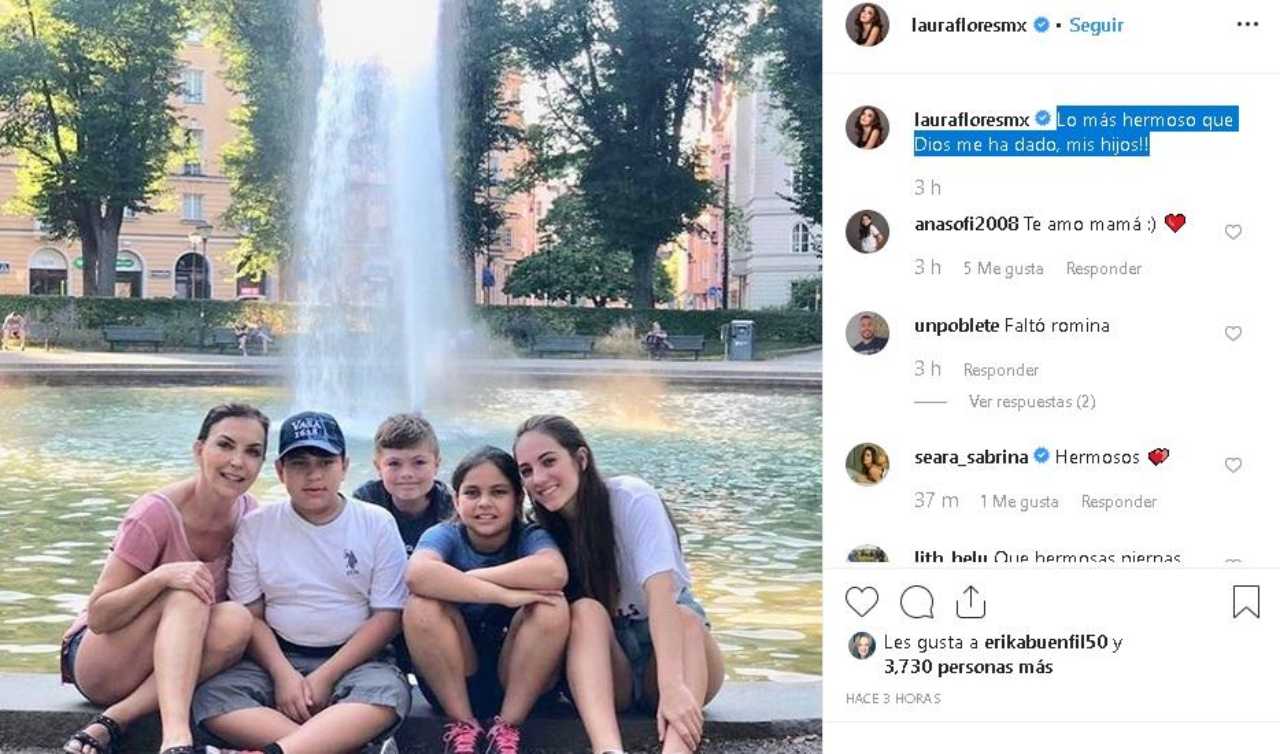 Los 4 hijos de Laura Flores 