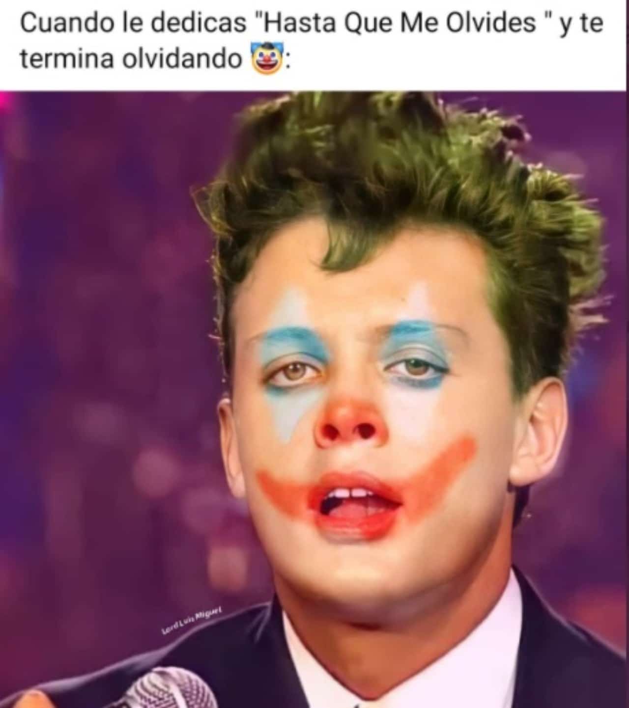 Luis Miguel meme payaso