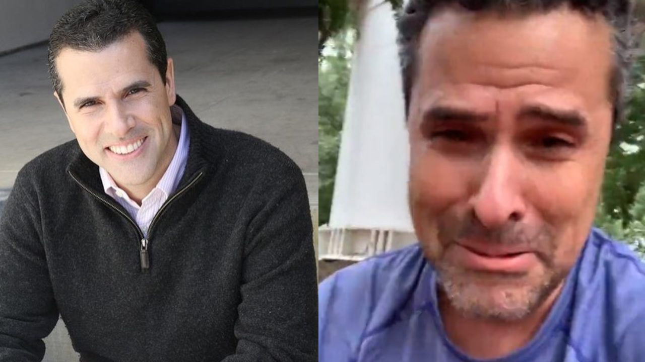 Marco Antonio regil llora por su perro bernie