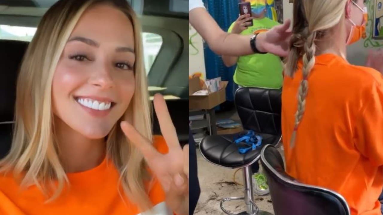 Mariana Rodríguez dona su cabello y la critican por cortarse solo las puntas