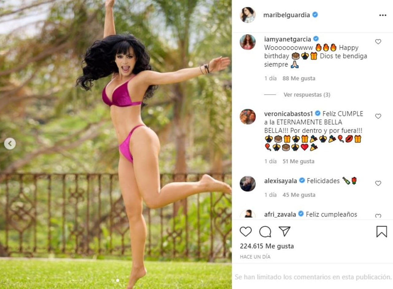 Maribel Guardia cumpleaños 62 bikini