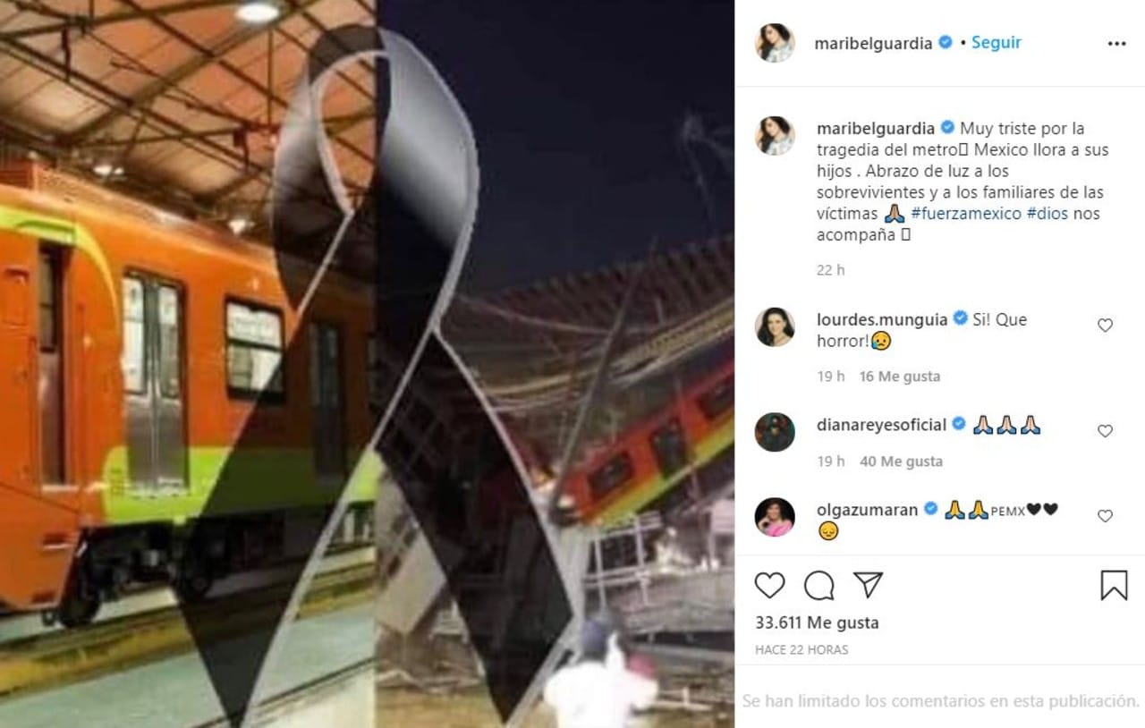 Maribel Guardia mensaje metro 