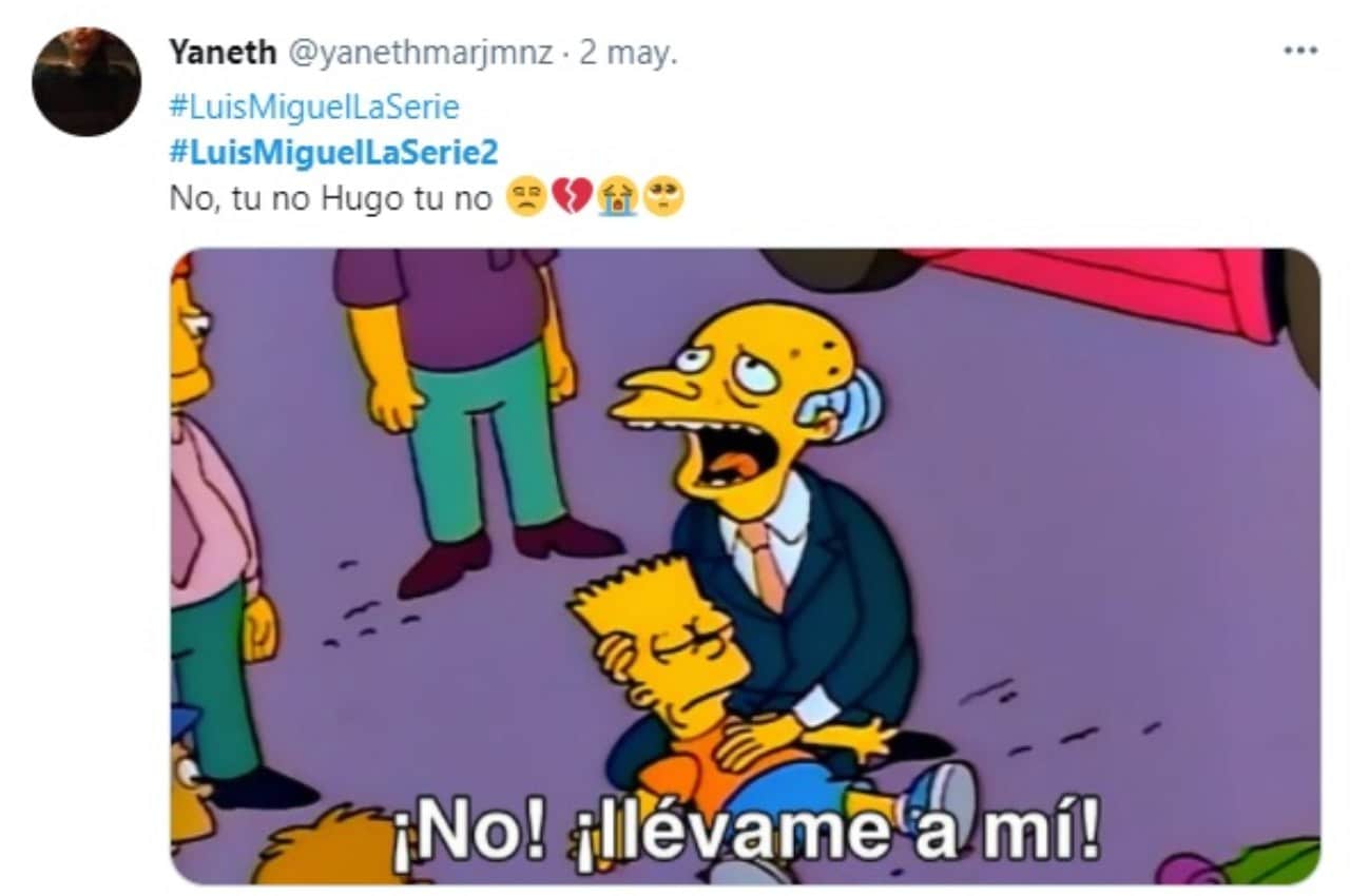 Meme simpson muerte Hugo Lopez