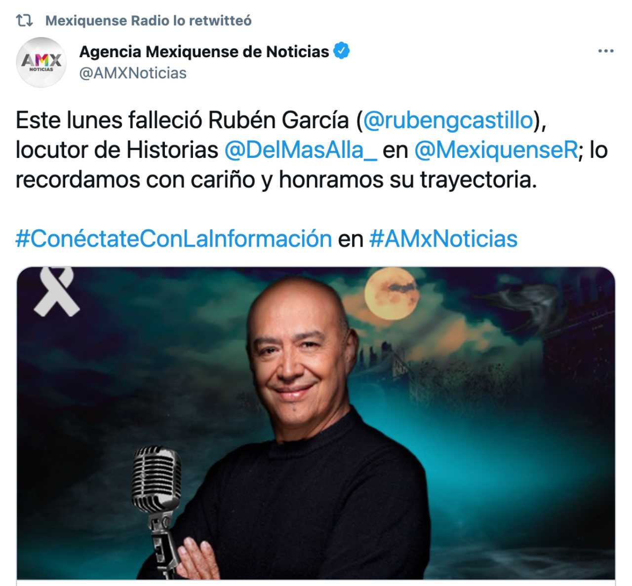 Muere Rubén García CASTILLO