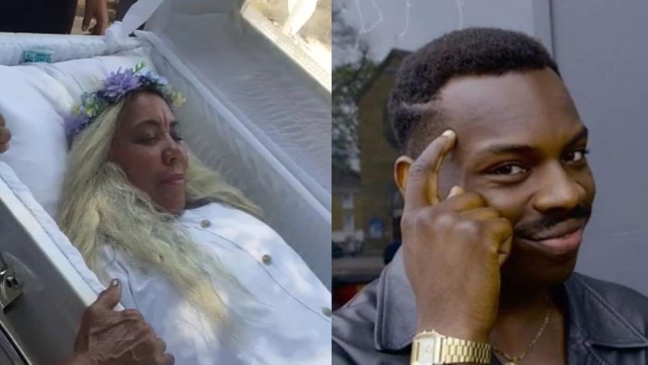 Mujer finge muerte para saber como sera funeral