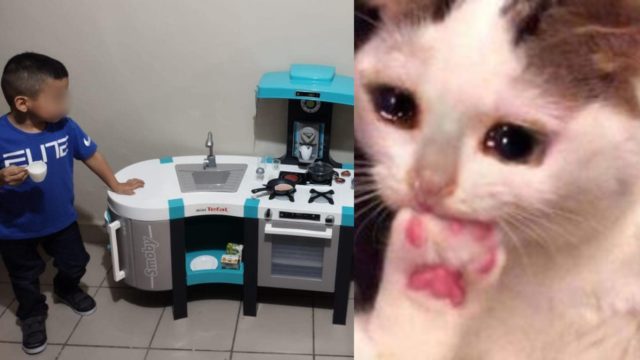 NiÃ±o pide una cocinita de regalo y rompe estereotipos: "Quiero ser chef"
