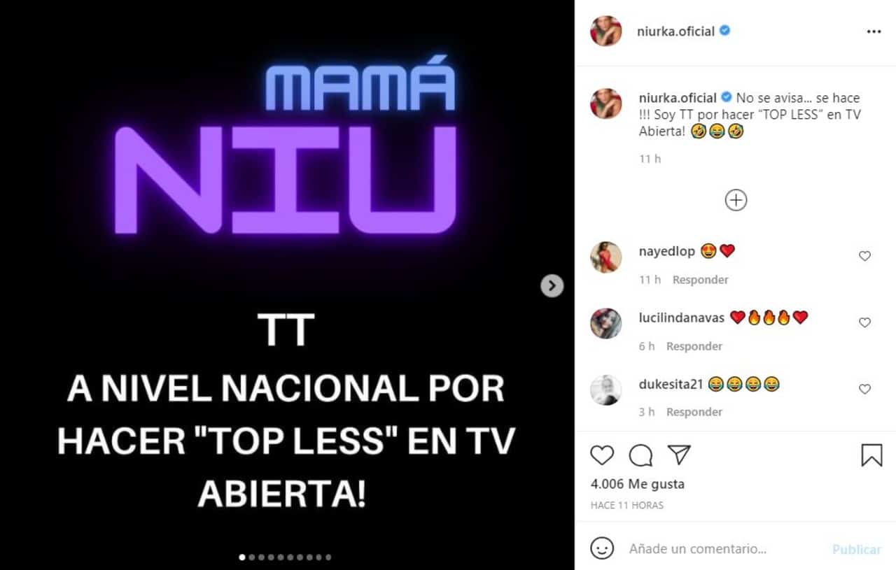 Niurka responde a burlas tras hacer topless