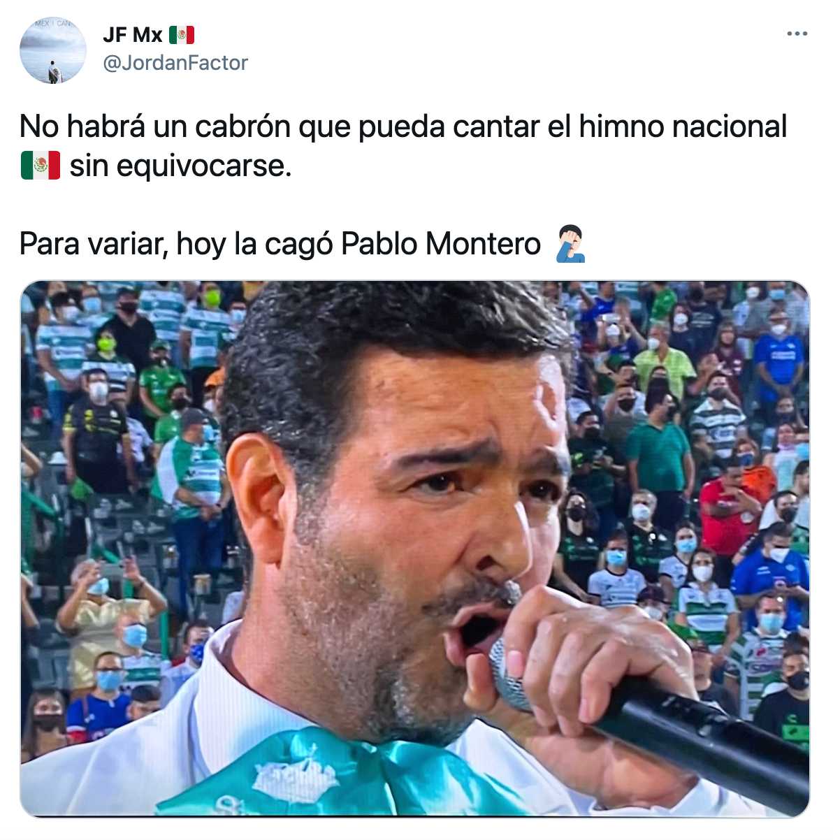 Pablo Montero en la final Santos Cruz Azul