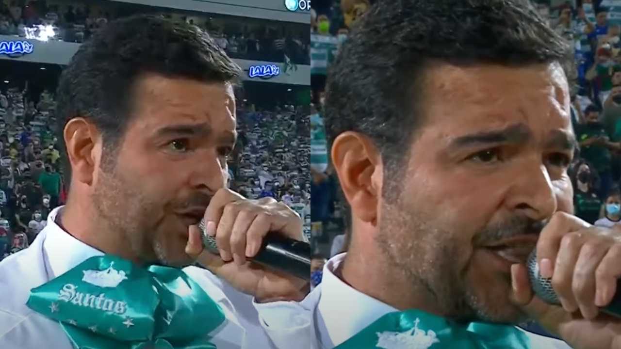 Pablo Montero se equivoca cantando el Himno Nacional en la final Cruz Azul vs. Santos